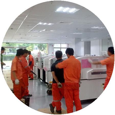 杭州一打印工作间电子设备的搬运位移